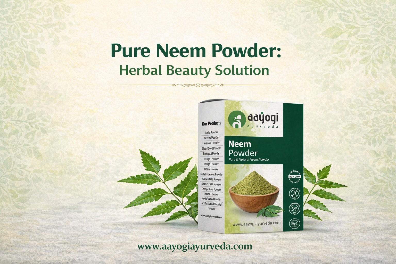 Pure Neem Powder: Herbal Beauty Solution